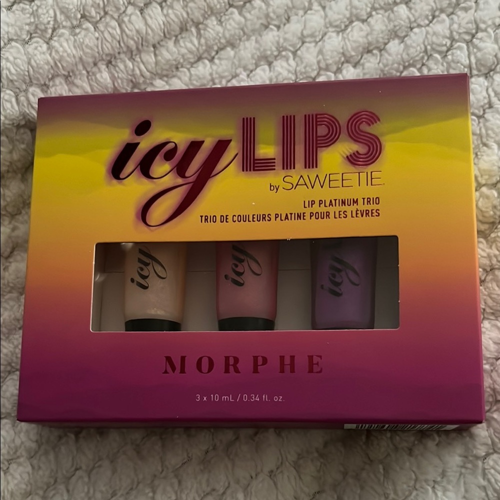 Morphe Icy Lips by Saweetie Lip Gloss Trio